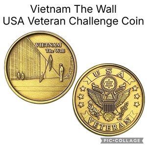 Vietnam The Wall USA Veteran Challenge Coin